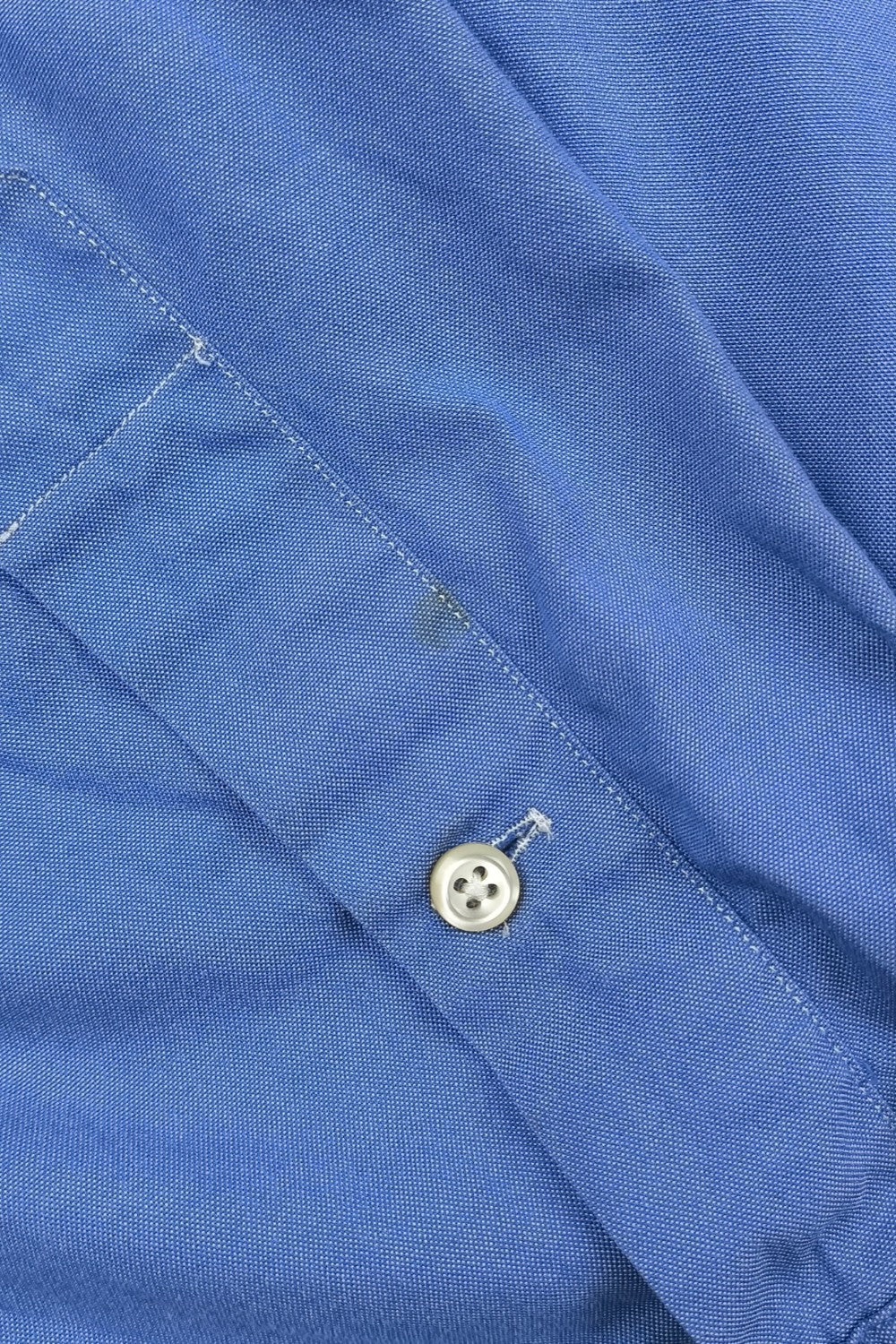 Vintage Ralph Lauren Classic Fit Button Down Oxford Shirt Blue | 1990s Casual Cotton Shirt