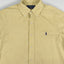 Ralph Lauren Classic Fit Button-Down Shirt Yellow Corduroy Cotton | Casual Preppy Shirt
