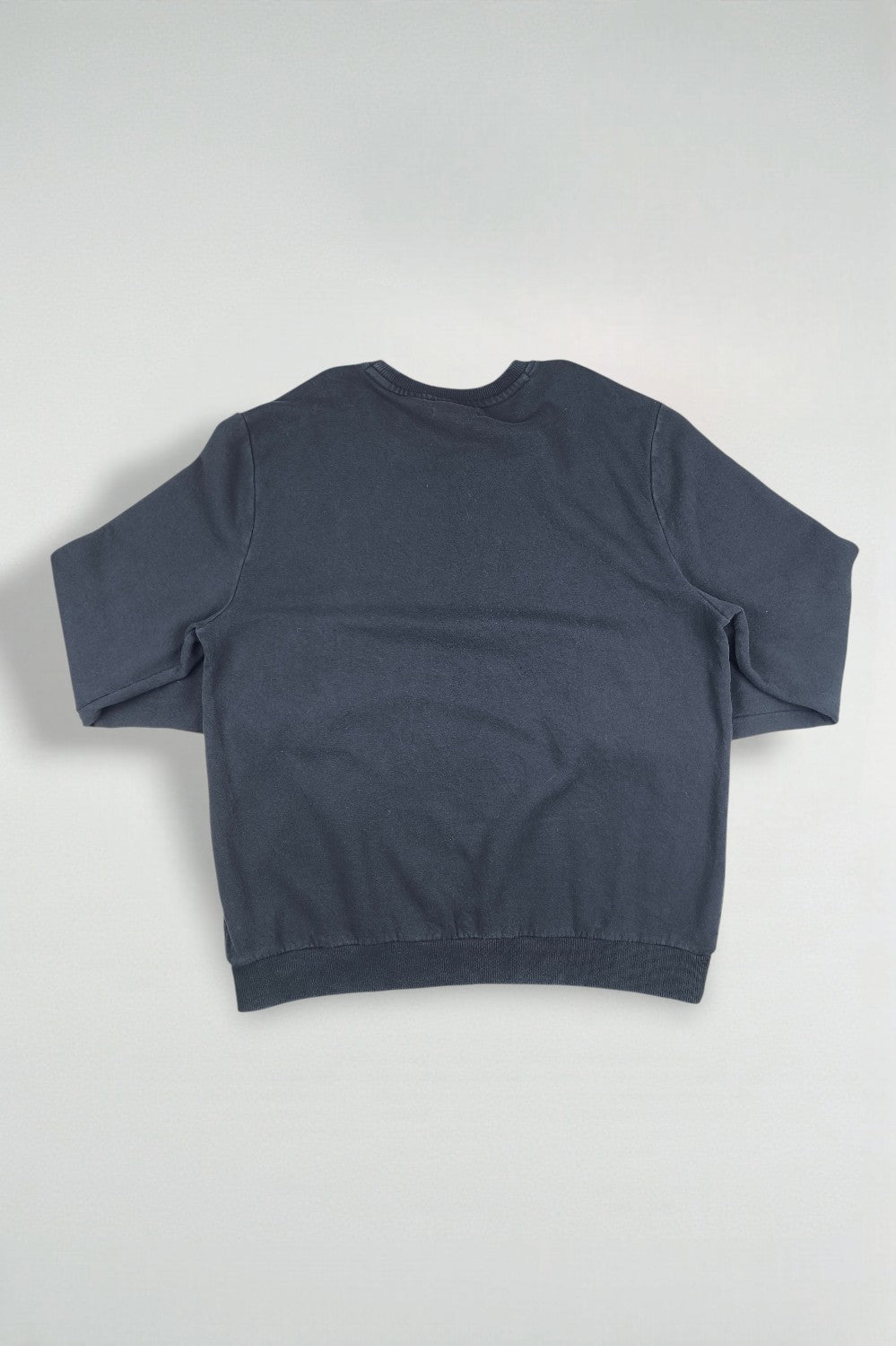 Second-hand Calvin Klein Embroidered Logo Sweatshirt Faded Black | 2010s Soft Touch Fleece