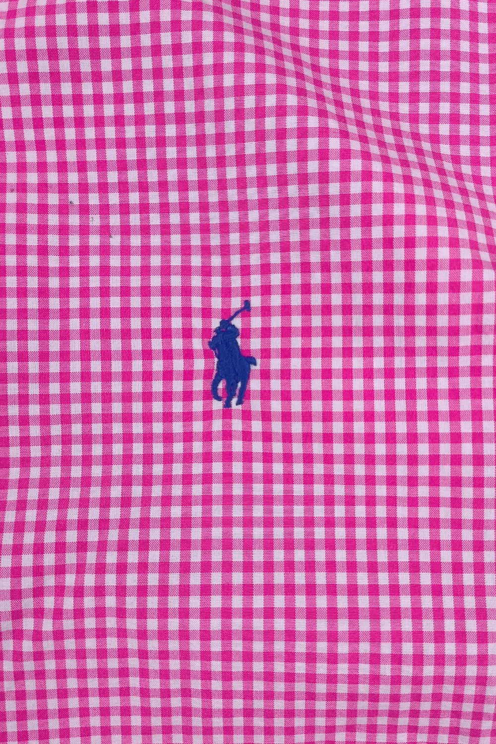 Vintage Polo Ralph Lauren Gingham Button-Down Shirt Pink White | Classic Casual Cotton Shirt