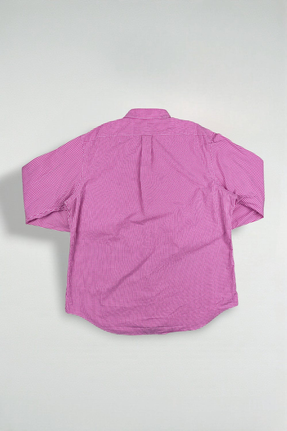 Vintage Polo Ralph Lauren Gingham Button-Down Shirt Pink White | Classic Casual Cotton Shirt