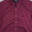 Vintage Ralph Lauren Blake Button Down Shirt Burgundy | 2000s Classic Casual
