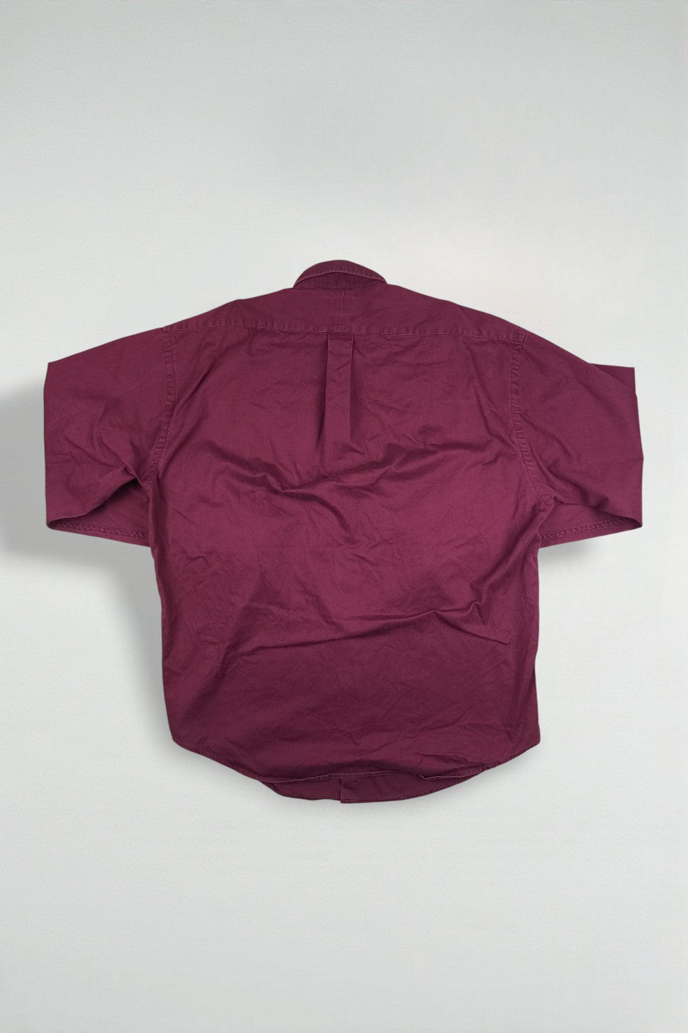 Vintage Ralph Lauren Blake Button Down Shirt Burgundy | 2000s Classic Casual