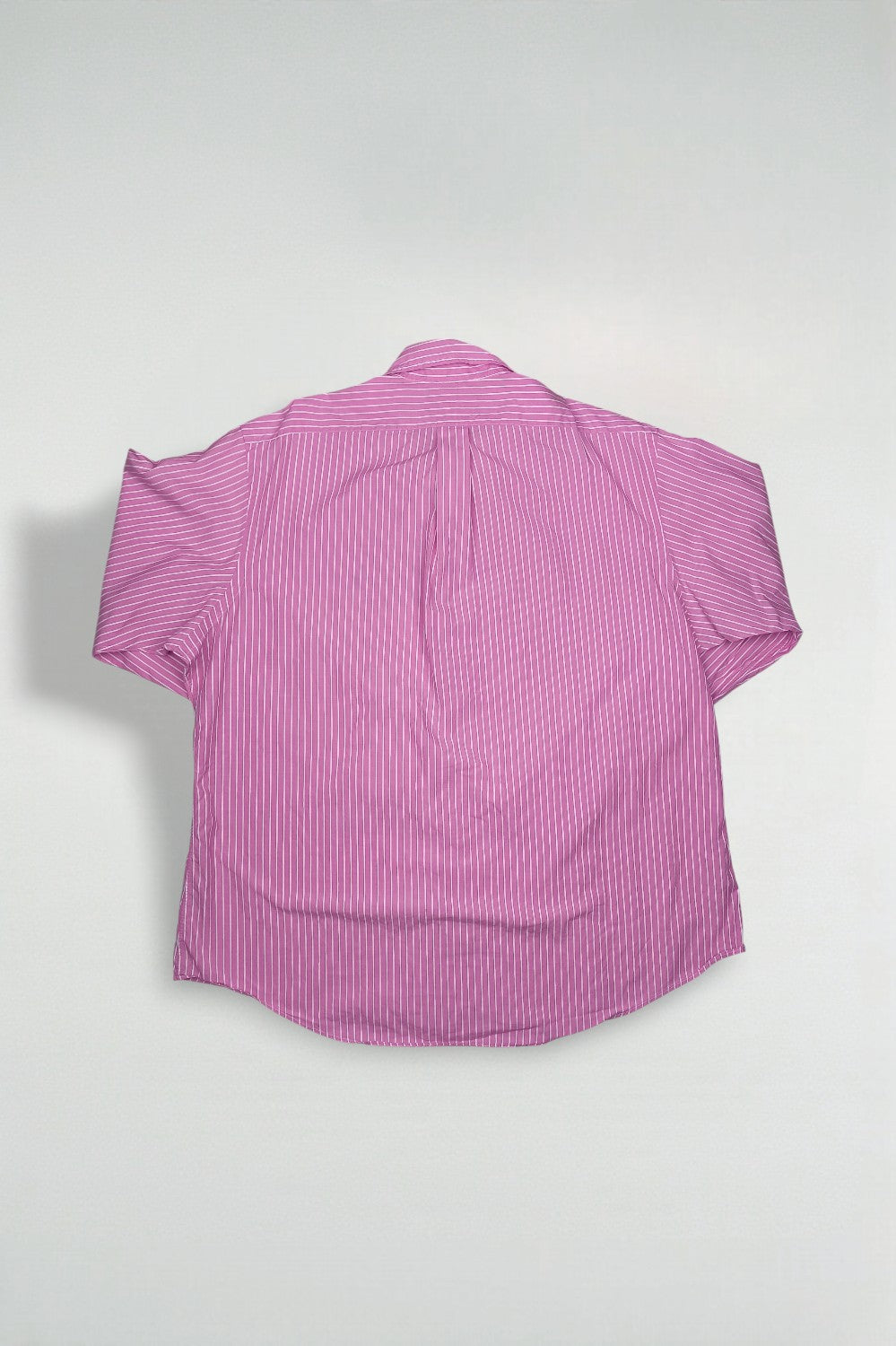 Ralph Lauren Custom Fit Striped Button Down Shirt Pink White | Classic Casual Oxford Style