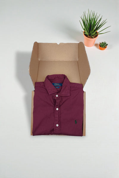 Vintage Polo Ralph Lauren Shirt XS Classic Fit Red | 1990s Casual Wear