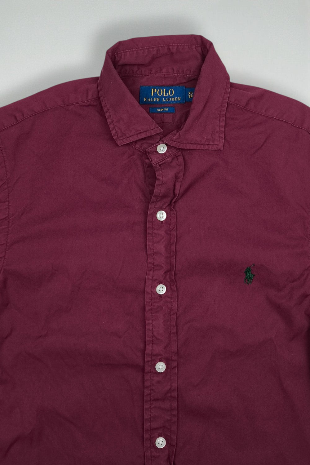 Vintage Polo Ralph Lauren Shirt XS Classic Fit Red | 1990s Casual Wear