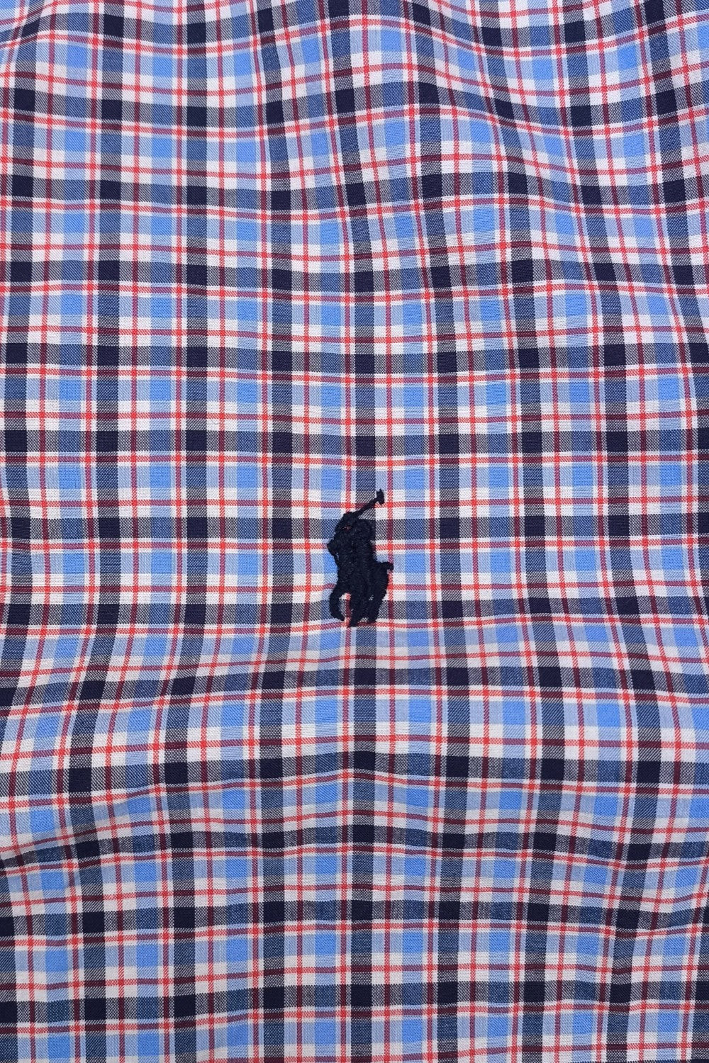 Vintage Polo Ralph Lauren Checkered Shirt Size XL Navy Red Blue | 2000s Collection