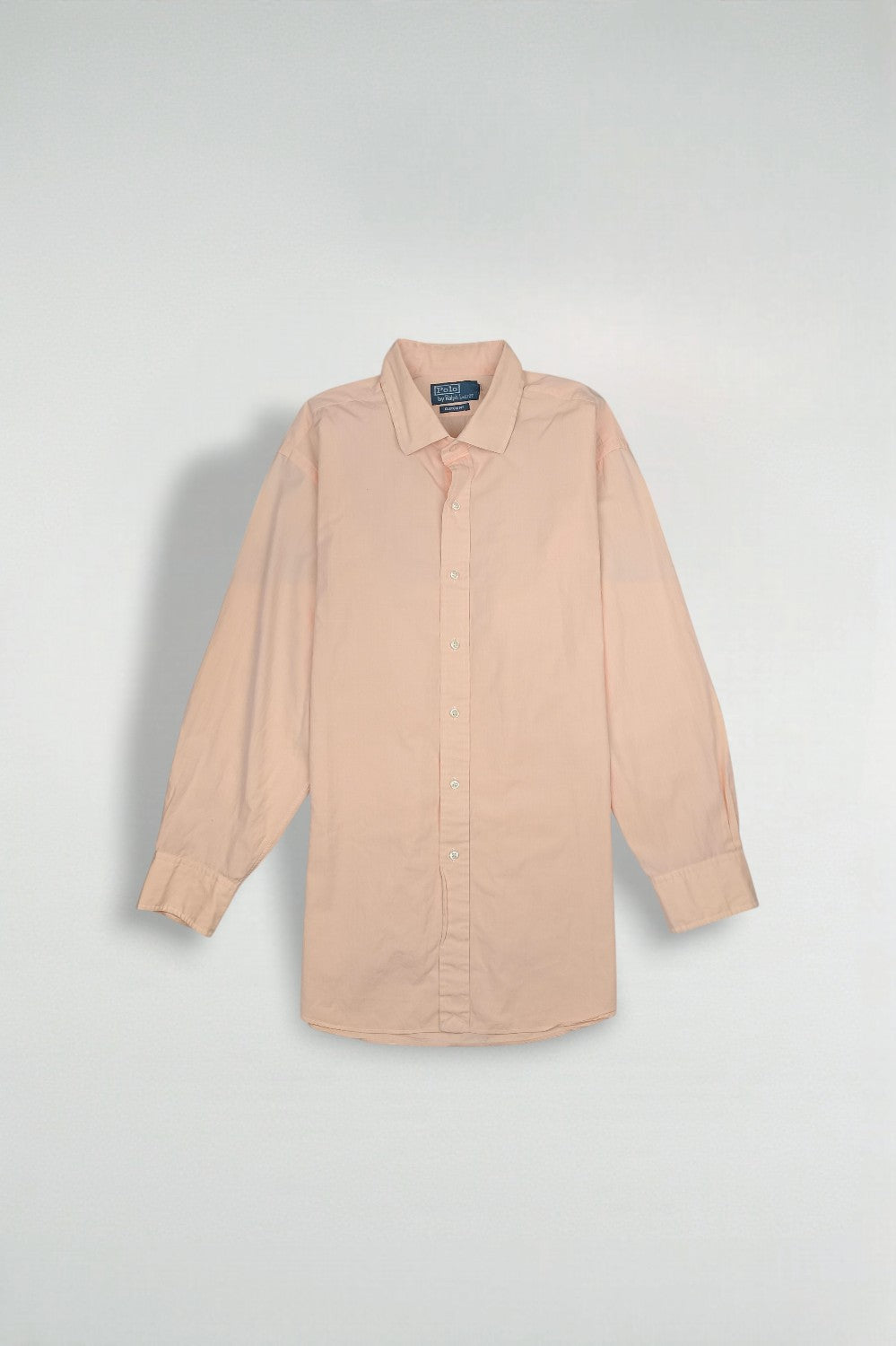 Vintage Polo Ralph Lauren Custom Fit Shirt Peach | Classic Casual Button-Up