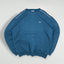 Vintage Reebok Small Logo Crewneck Sweatshirt Blue | Y2K Sportswear Essential