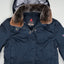 Peuterey Goose Down Belted Parka Jacket Navy Blue | Luxury Winter Outerwear