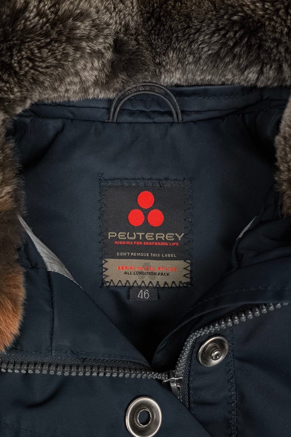 Peuterey Goose Down Belted Parka Jacket Navy Blue | Luxury Winter Outerwear