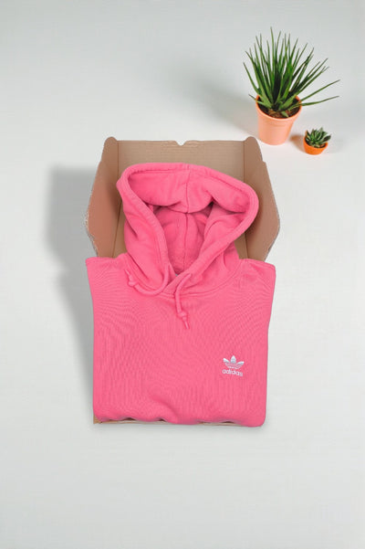 Vintage adidas Trefoil Hoodie Pink | Classic Streetwear Sweatshirt