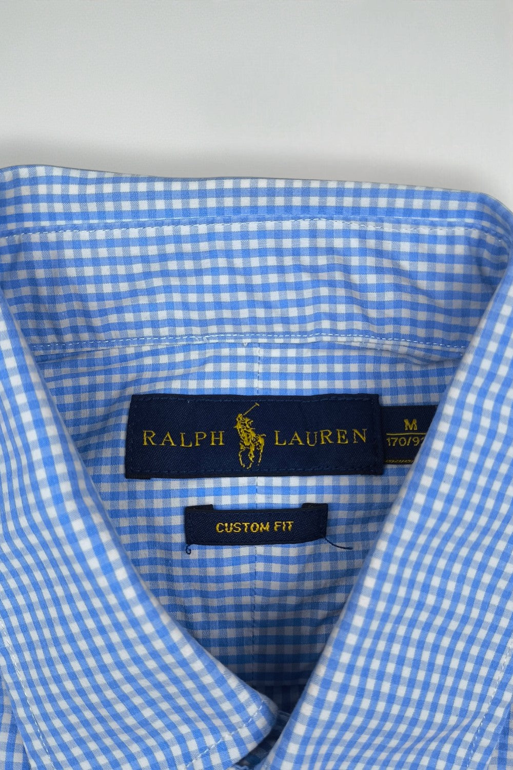 Polo Ralph Lauren Custom Fit Button Down Shirt Blue Check | Classic Casual Menswear