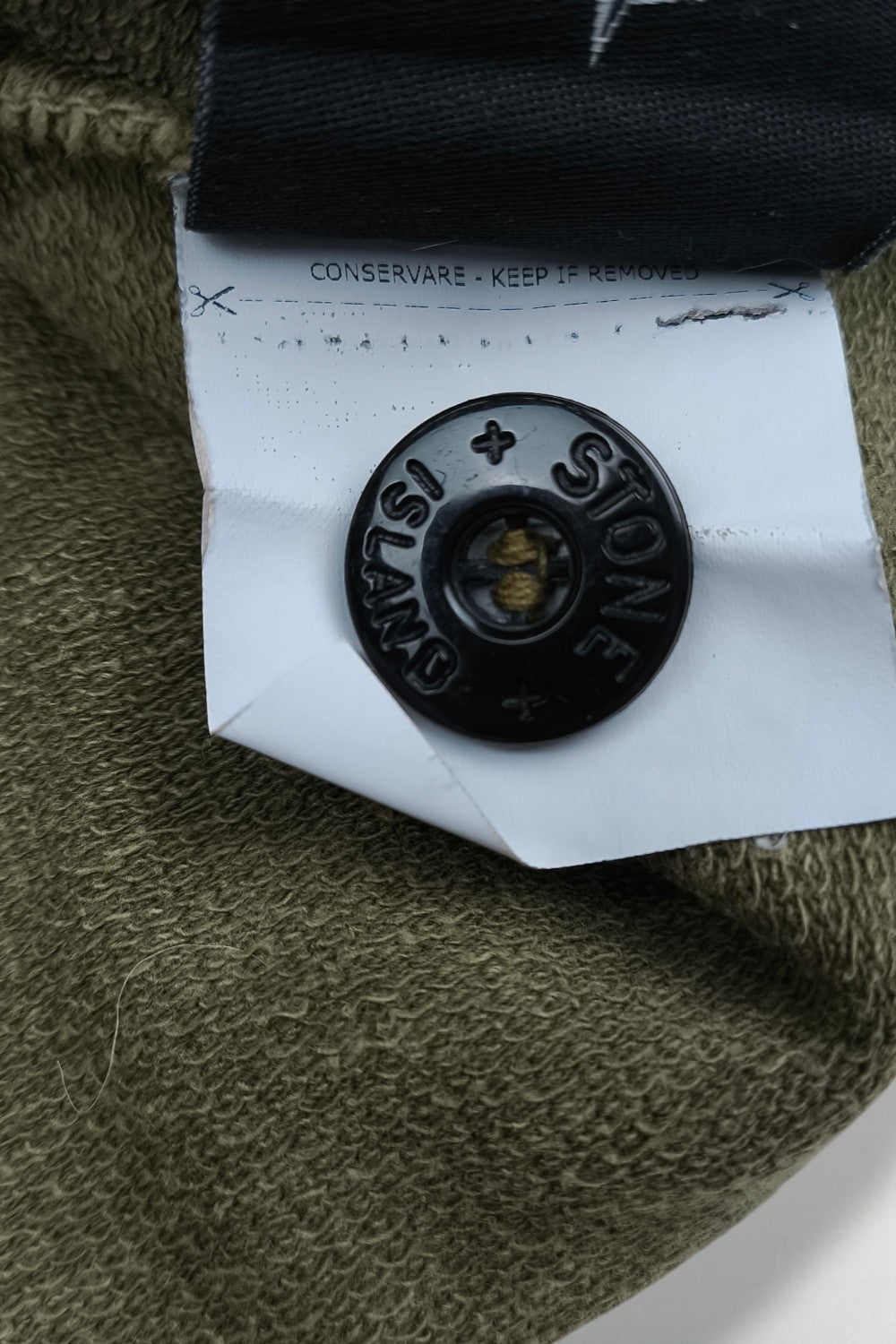 Vintage Stone Island Cotton Zip Sweatshirt Jacket Olive Green | Casual Utility Knitwear