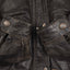 Giacca in pelle vintage Tanner's Paris marrone | Giacca con cappuccio anni '90