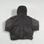 Giacca in pelle vintage Tanner's Paris marrone | Giacca con cappuccio anni '90