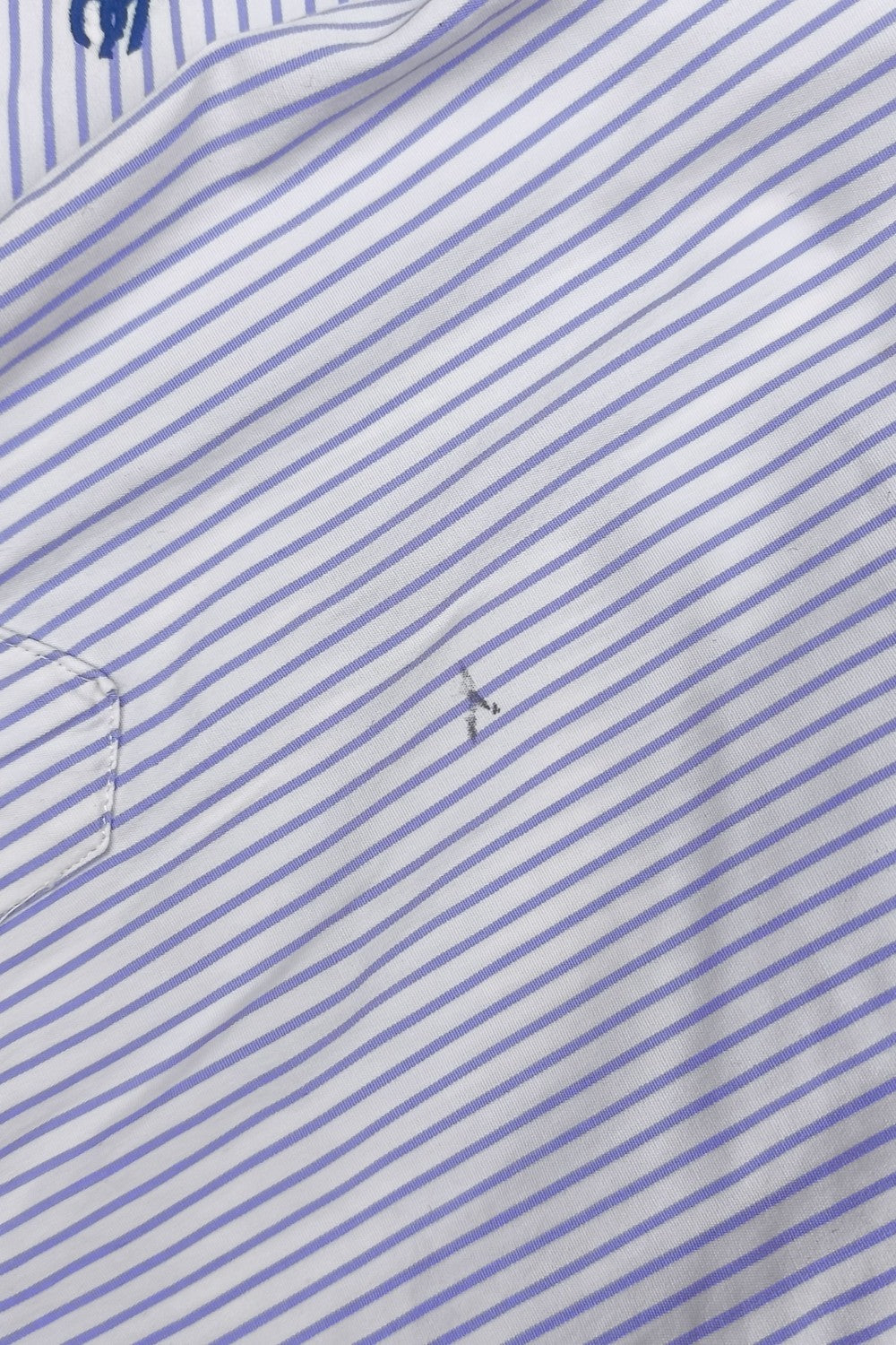 Vintage Polo Ralph Lauren Striped Button Up Shirt White Purple | Classic Casual Oxford Style