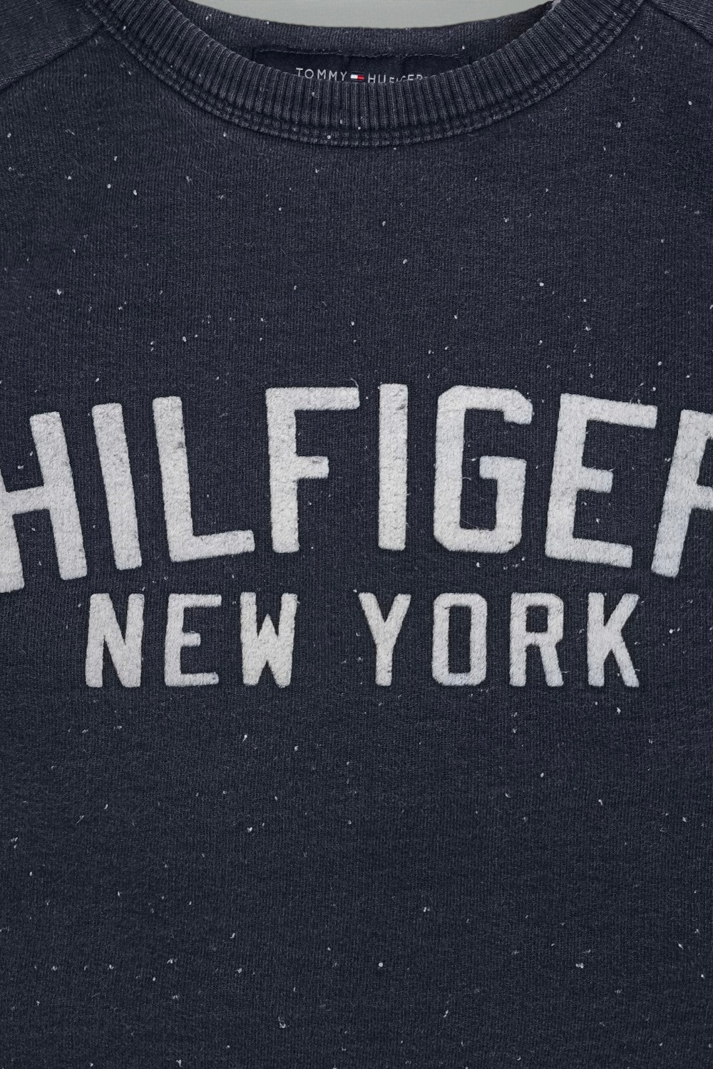 Vintage Tommy Hilfiger New York Logo Sweatshirt Navy Blue | 2000s Casual Streetwear