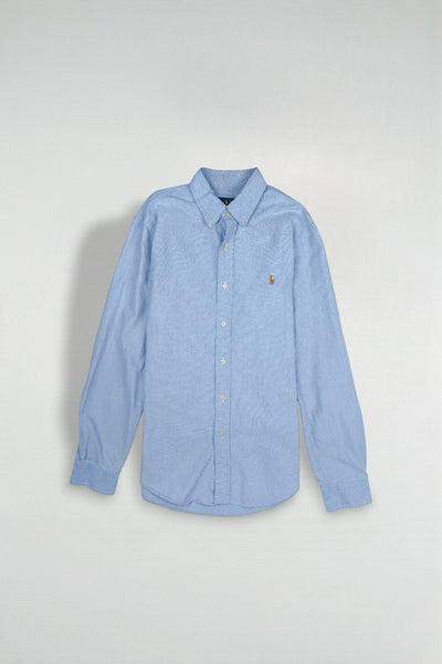 Vintage Polo Ralph Lauren Oxford Shirt Light Blue | Classic Slim Fit Button Down
