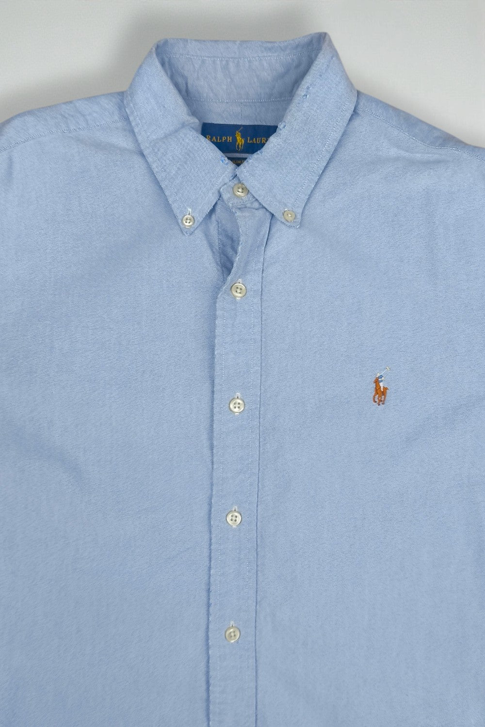 Vintage Polo Ralph Lauren Oxford Shirt Light Blue | Classic Slim Fit Button Down