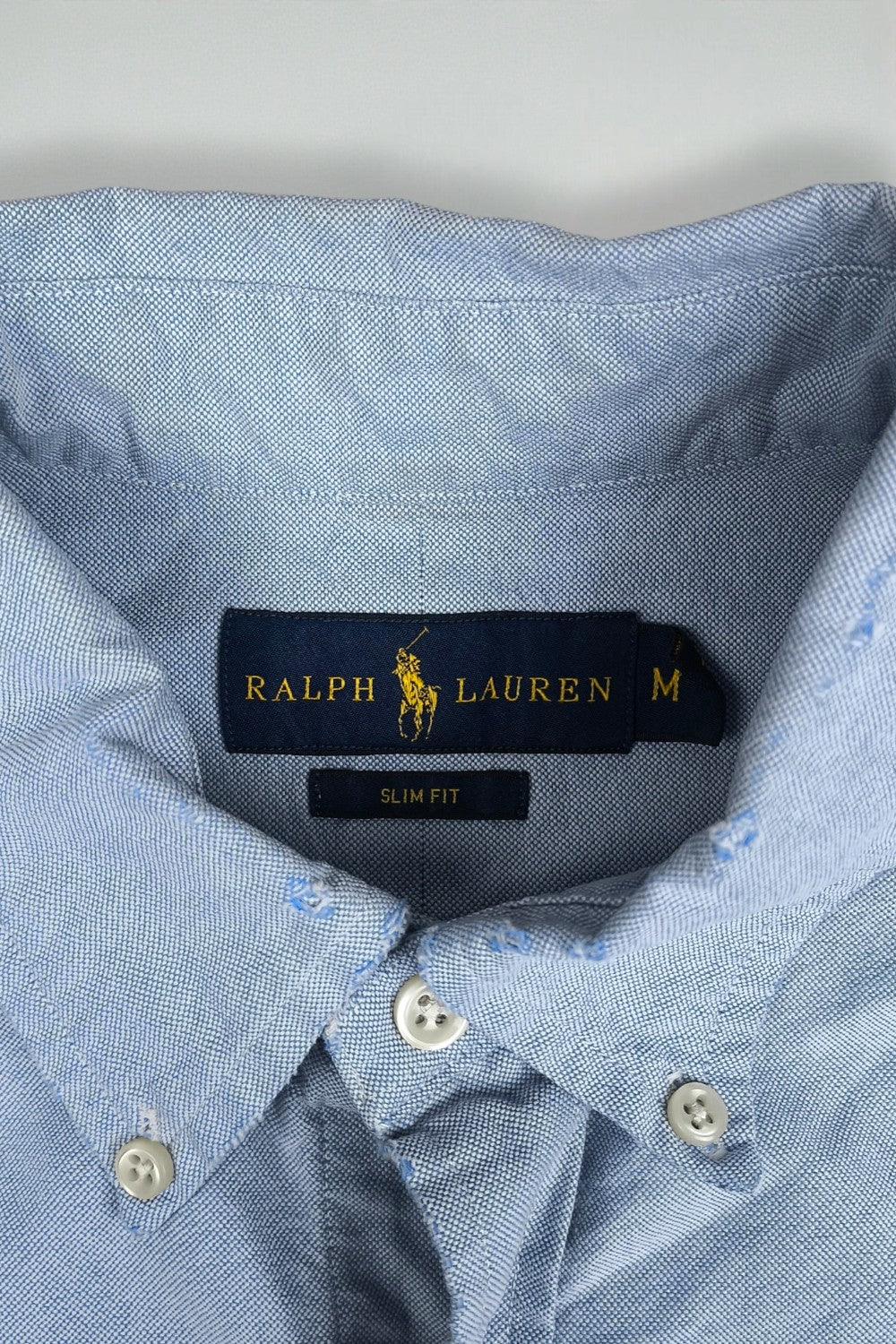 Vintage Polo Ralph Lauren Oxford Shirt Light Blue | Classic Slim Fit Button Down