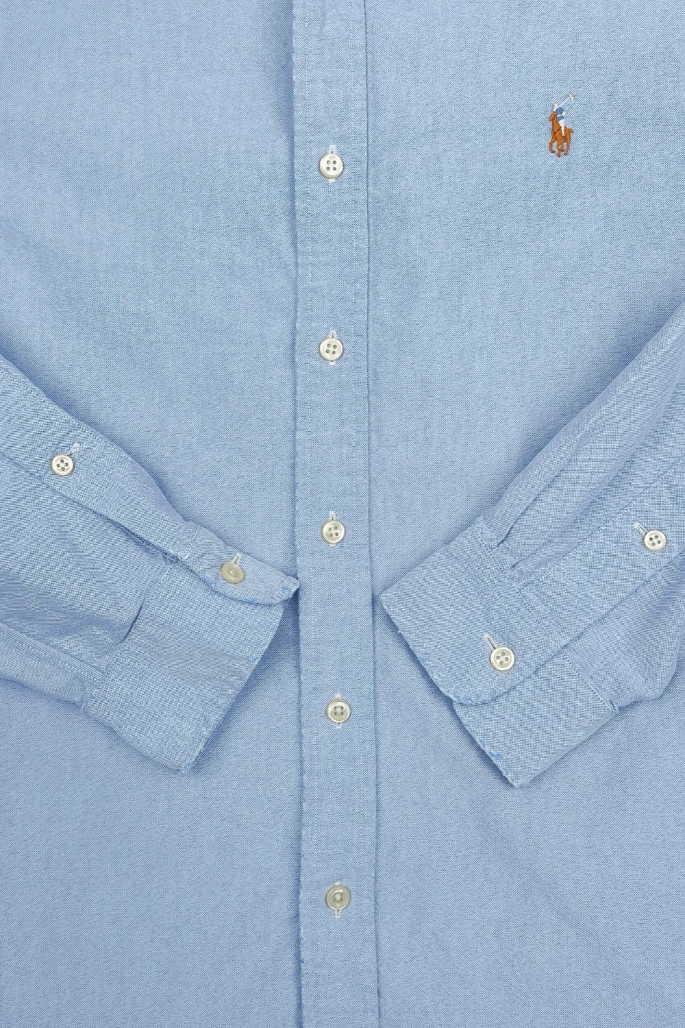 Vintage Polo Ralph Lauren Oxford Shirt Light Blue | Classic Slim Fit Button Down