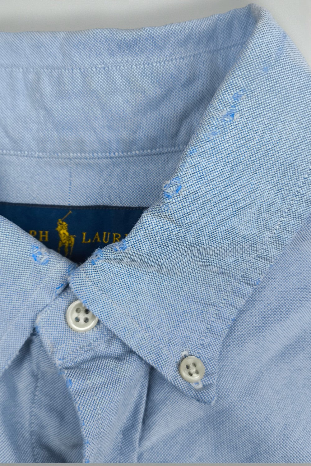 Vintage Polo Ralph Lauren Oxford Shirt Light Blue | Classic Slim Fit Button Down