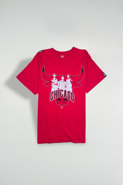 Chicago Bulls NBA Graphic T-Shirt Red | Modern Streetwear