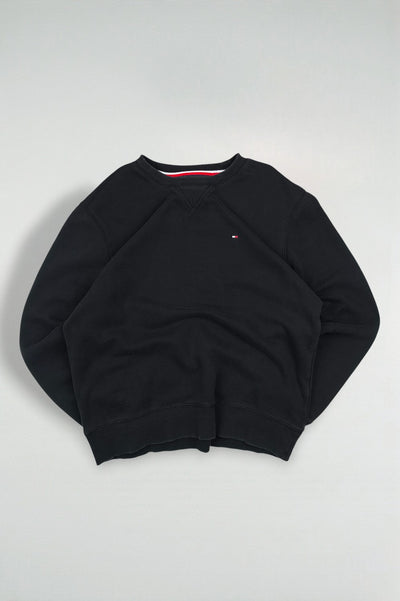 Tommy Hilfiger Crewneck Sweatshirt Black | Classic Essential