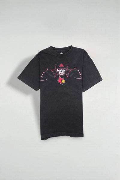 Adidas Louisville Cardinals Graphic T-Shirt Black | NCAA Sportswear