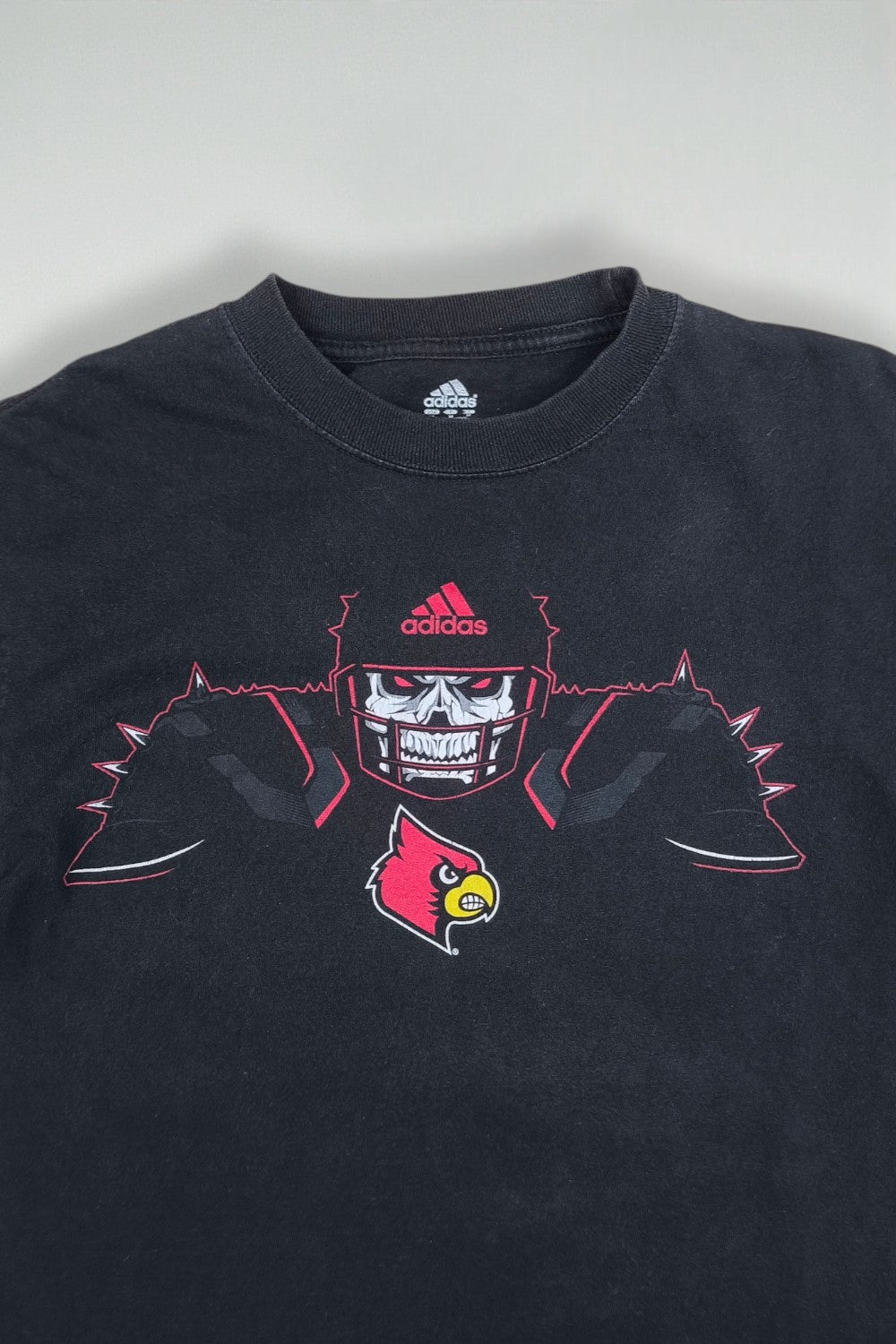 Adidas Louisville Cardinals Graphic T-Shirt Black | NCAA Sportswear
