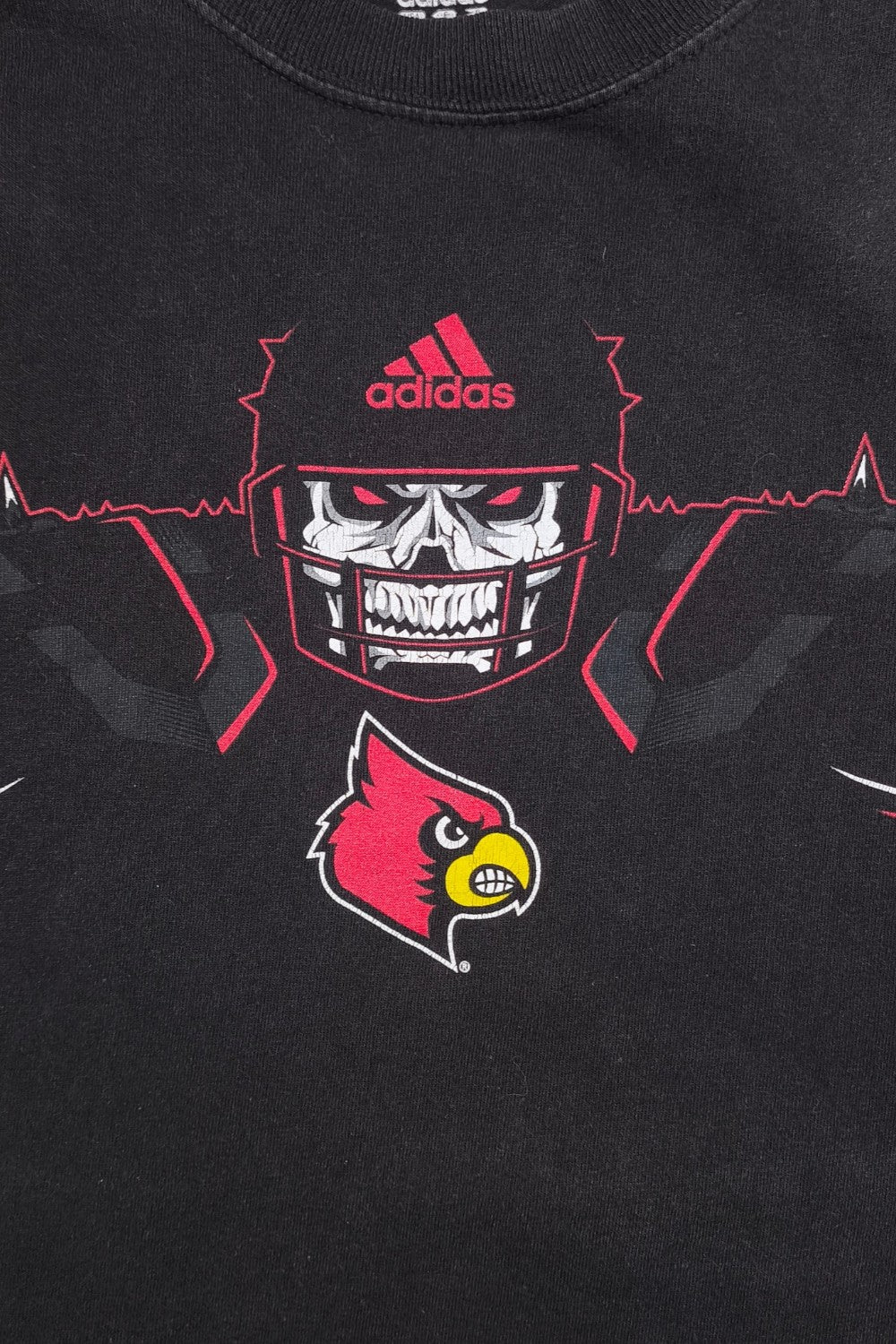 Adidas Louisville Cardinals Graphic T-Shirt Black | NCAA Sportswear