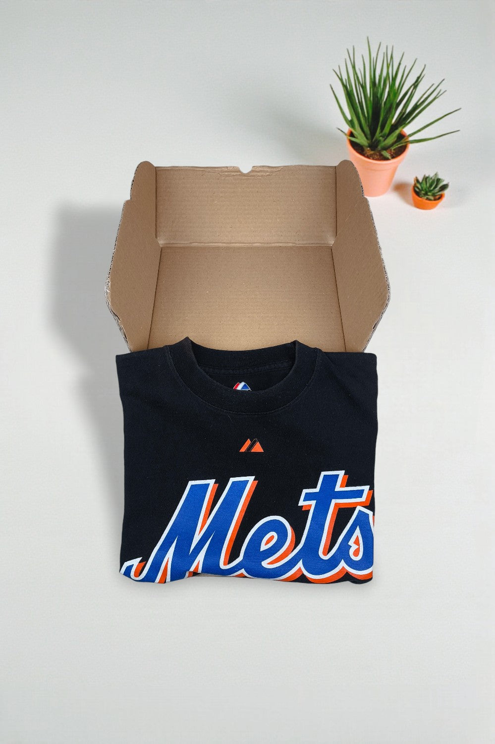 Majestic New York Mets Wright T-Shirt Black MLB Graphic | Casual Tee
