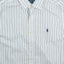 Vintage Polo Ralph Lauren Striped Shirt White Blue | Classic Cotton
