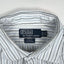 Vintage Polo Ralph Lauren Striped Shirt White Blue | Classic Cotton