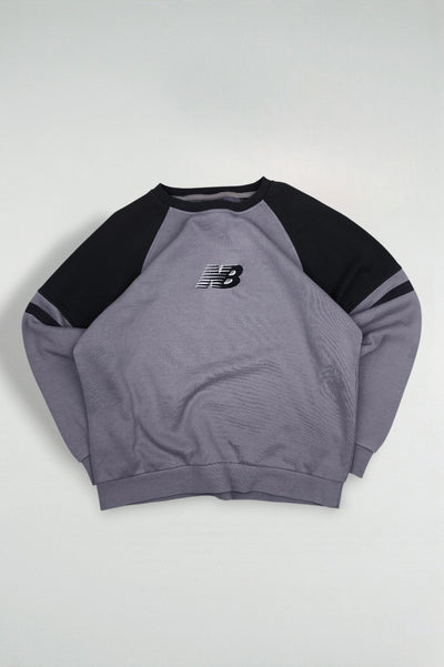 Vintage New Balance Crewneck Sweatshirt Grey Black | Athletic 90s