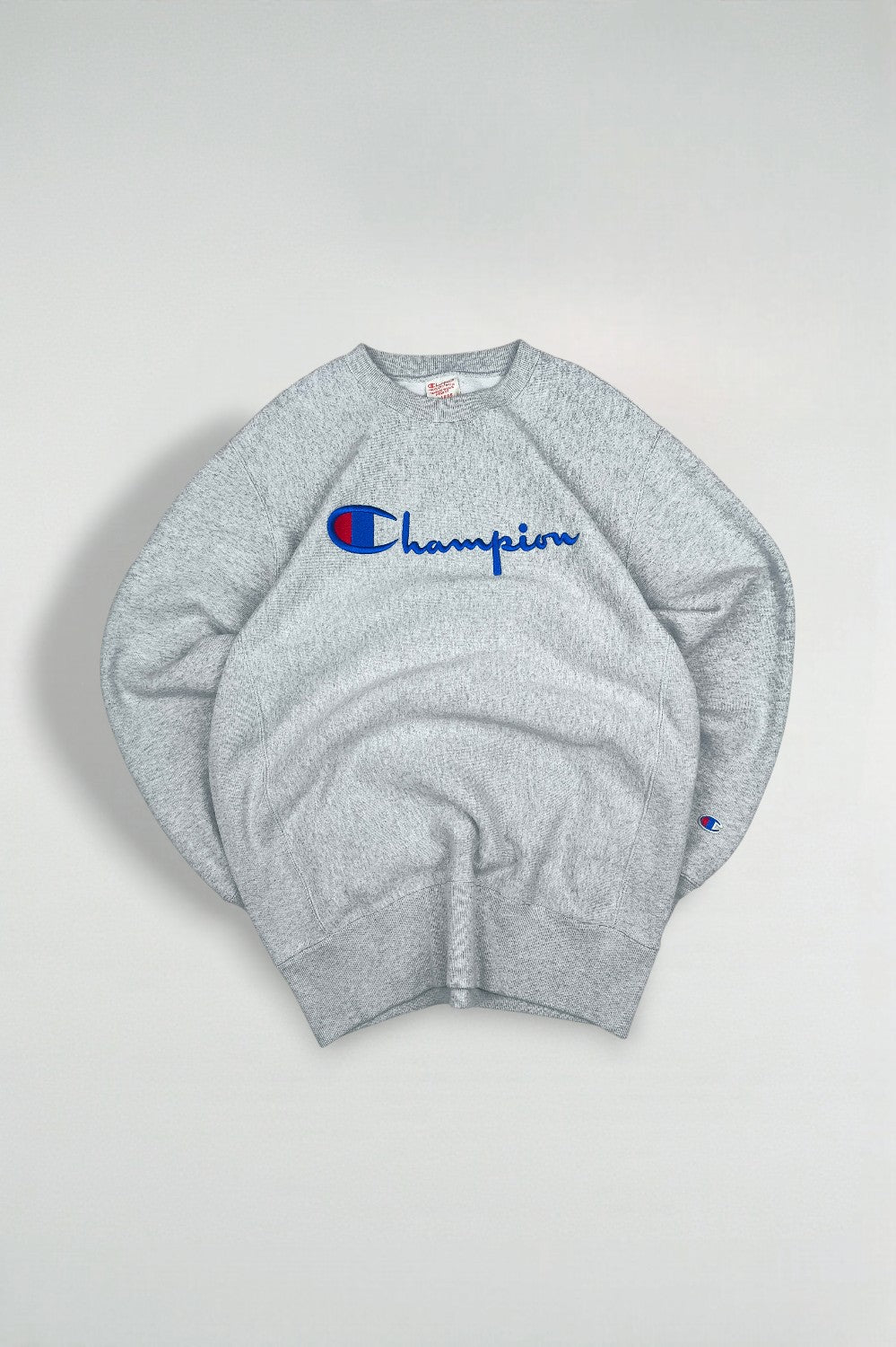 Vintage Champion Reverse Weave Sweatshirt Grey | Classic Logo XL