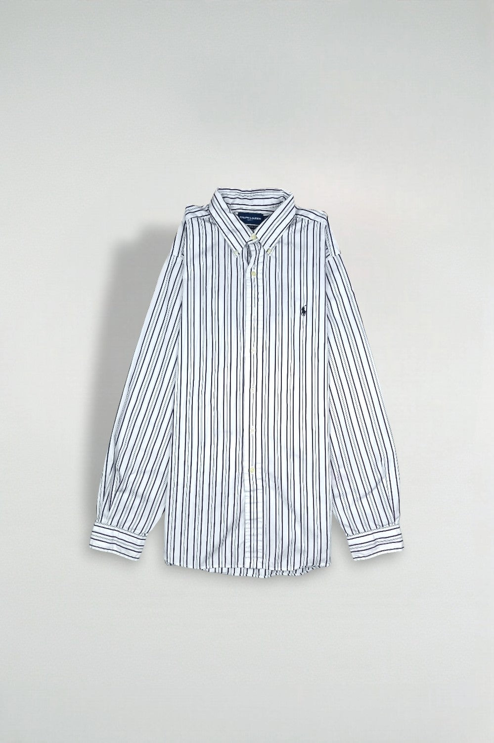 Ralph Lauren Golf Striped Shirt White Purple Classic Fit XL