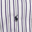 Ralph Lauren Golf Striped Shirt White Purple Classic Fit XL