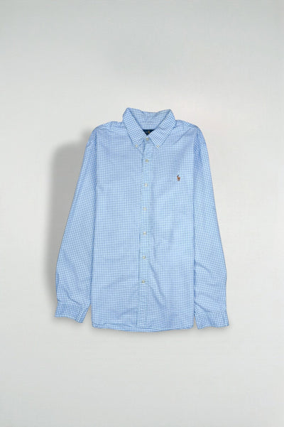 Polo Ralph Lauren Checked Shirt Blue White | Casual Button Down