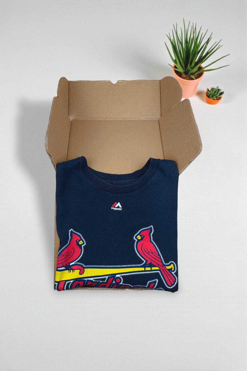 Maglietta vintage Majestic St. Louis Cardinals MLB blu navy | Abbigliamento della squadra anni 2010