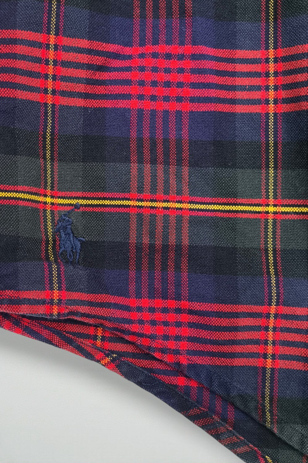 Ralph Lauren Plaid Oxford Shirt Red Blue | Classic Casual XL