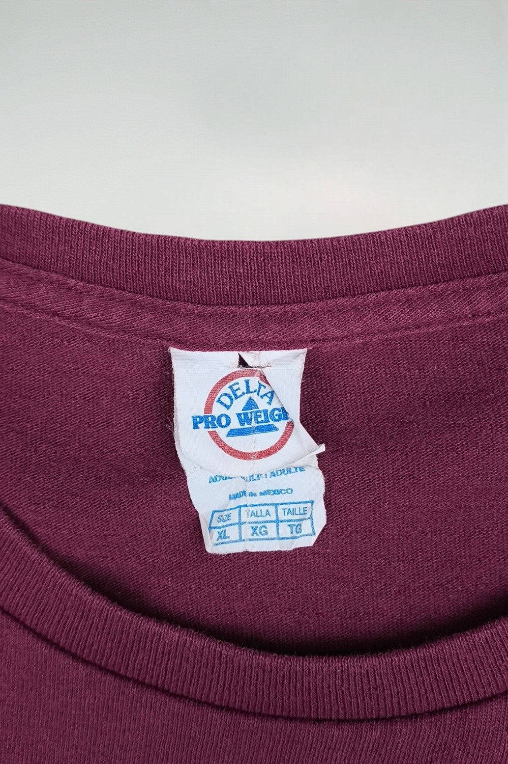 Vintage Independence Mustangs Sweatshirt Burgundy XL Delta Pro Weight