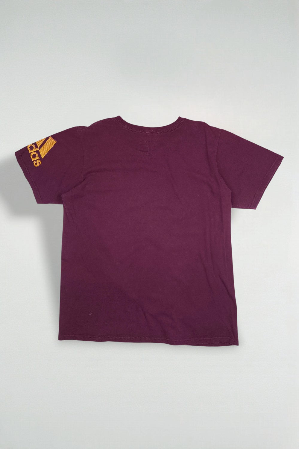 Adidas ASU Logo T-Shirt Burgundy Gold Graphic Tee | Modern Sportswear