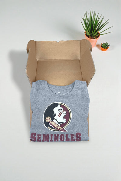 Vintage Nike Florida State Seminoles T-Shirt Grey | NCAA Football