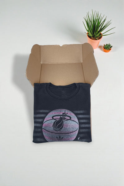 Adidas Miami Heat Graphic T-Shirt Black | NBA Basketball Tee