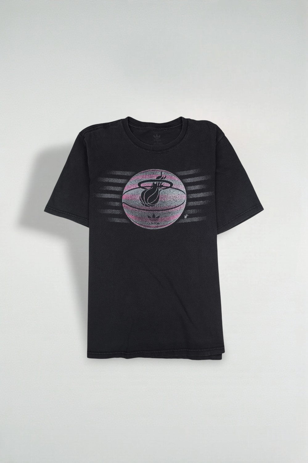 Adidas Miami Heat Graphic T-Shirt Black | NBA Basketball Tee