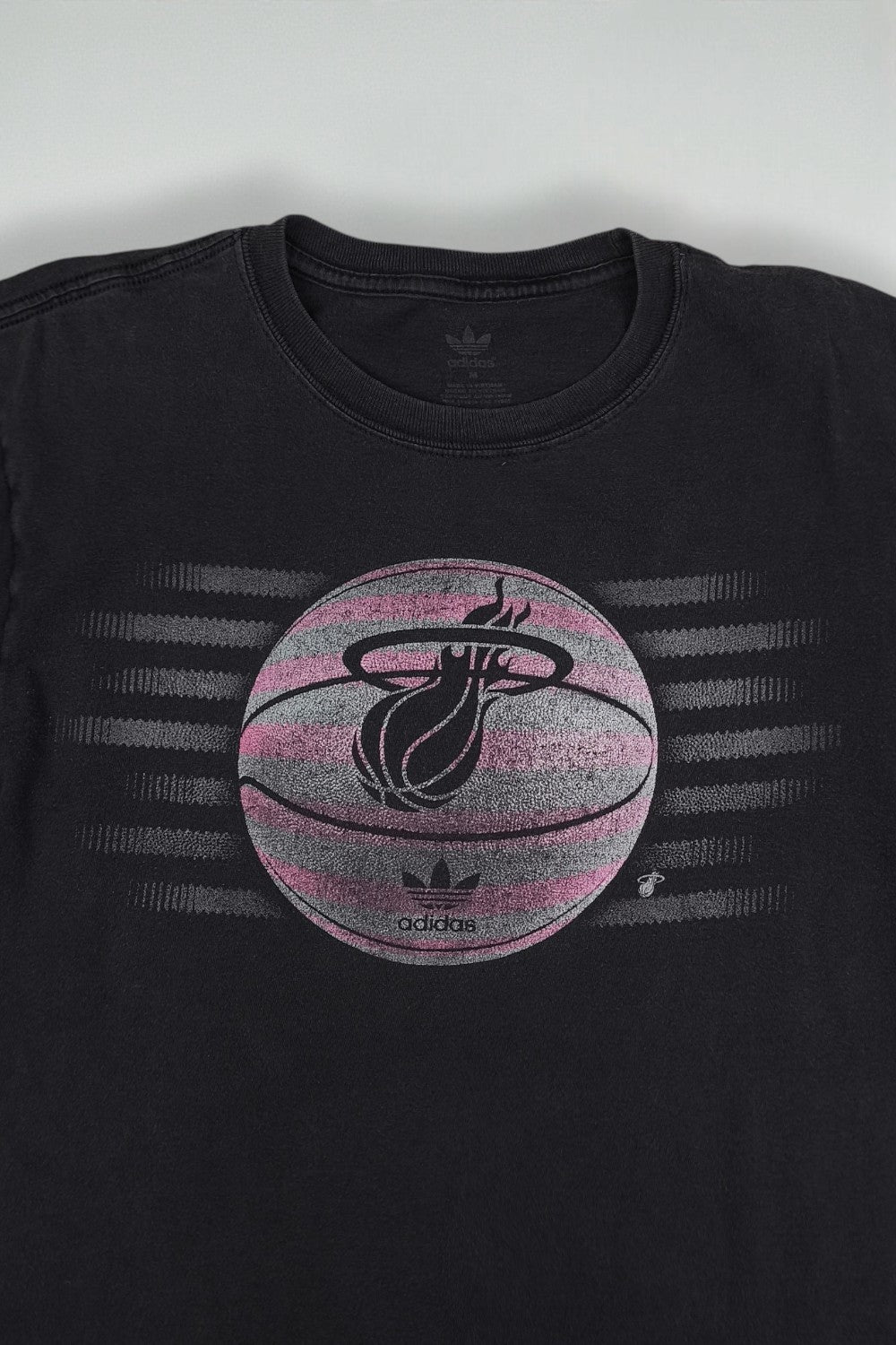 Adidas Miami Heat Graphic T-Shirt Black | NBA Basketball Tee