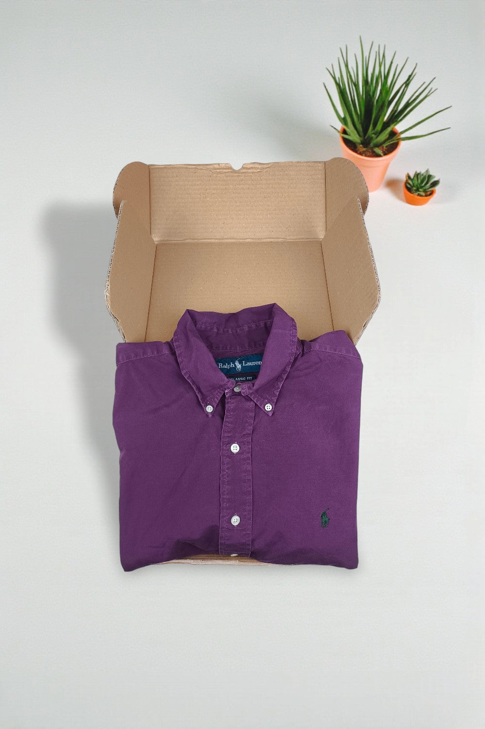 Vintage Polo Ralph Lauren Shirt Purple Classic Fit | Casual Essential