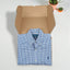 Ralph Lauren Check Shirt Blue White Custom Fit Cotton | Casual